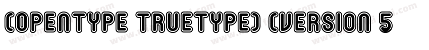 (OpenType TrueType) (Version 516)字体转换